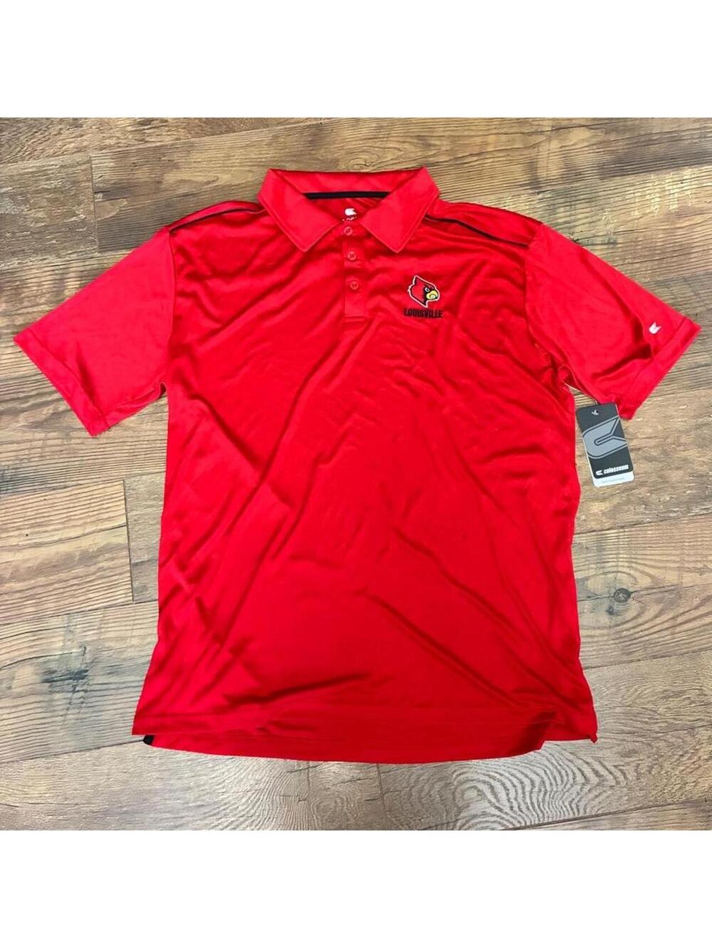Louisville Cardinals Colosseum red polo shirt